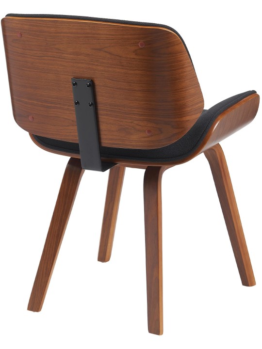 Scaun vizitator Tesatura Beverley, nuc/negru