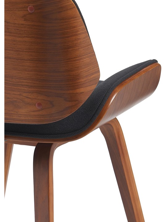 Scaun vizitator Tesatura Beverley, nuc/negru