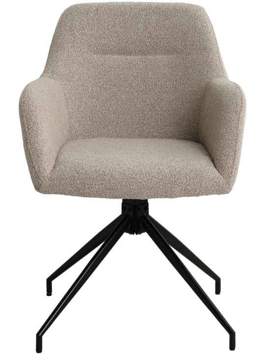 Scaun de sufragerie Merlinda stofa Teddy, taupe