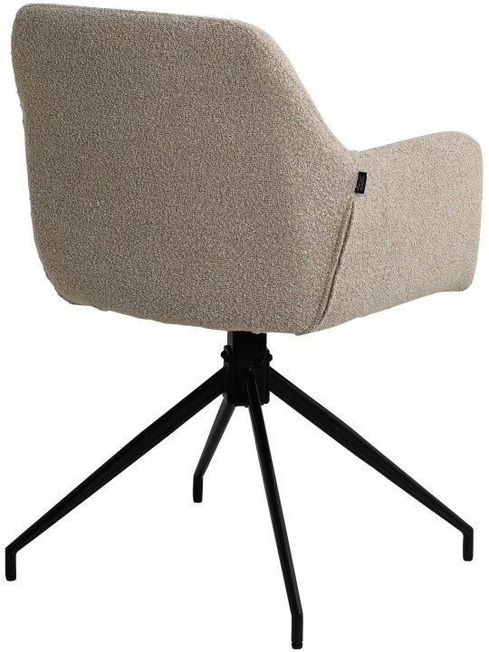 Scaun de sufragerie Merlinda stofa Teddy, taupe