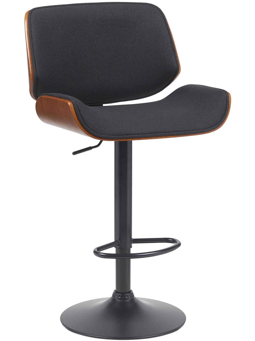 Scaun de bar Tesatura Beverley B, nuc/negru