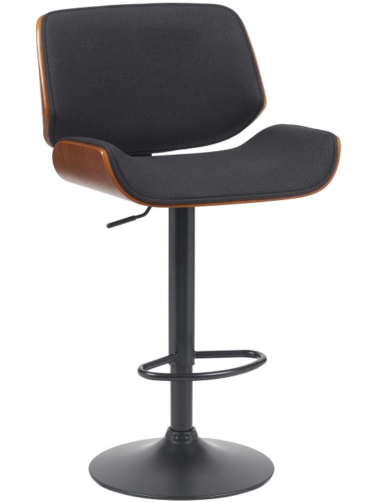 Scaun de bar Tesatura Beverley B, nuc/negru