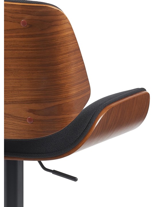 Scaun de bar Tesatura Beverley B, nuc/negru