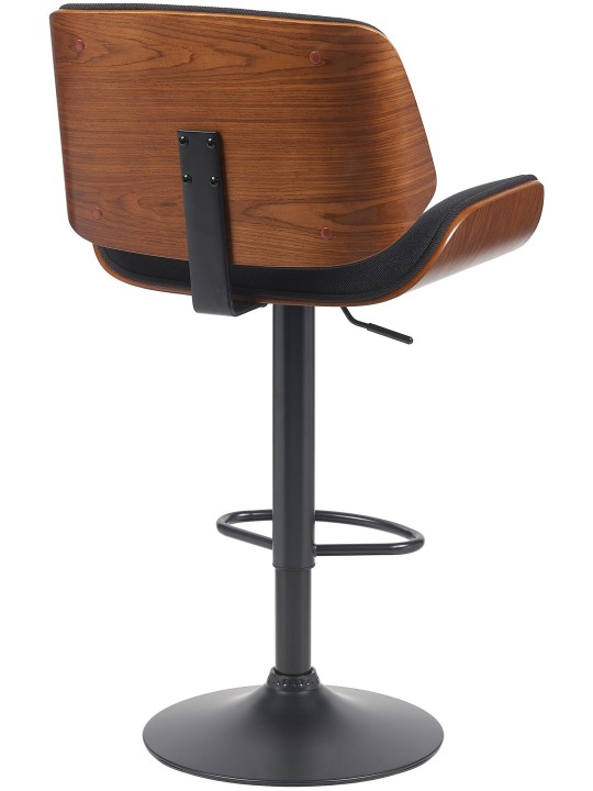 Scaun de bar Tesatura Beverley B, nuc/negru