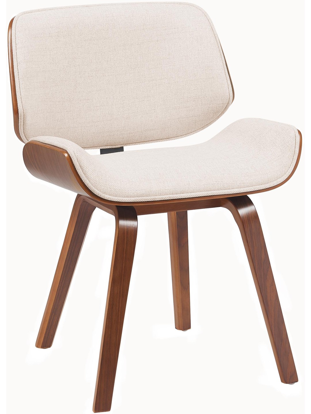 Scaun vizitator Tesatura Beverley, nuc/crem