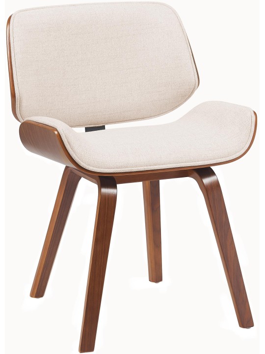 Scaun vizitator Tesatura Beverley, nuc/crem