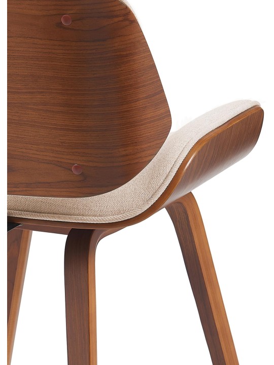 Scaun vizitator Tesatura Beverley, nuc/crem