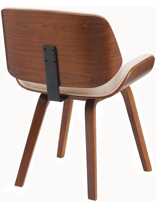 Scaun vizitator Tesatura Beverley, nuc/crem