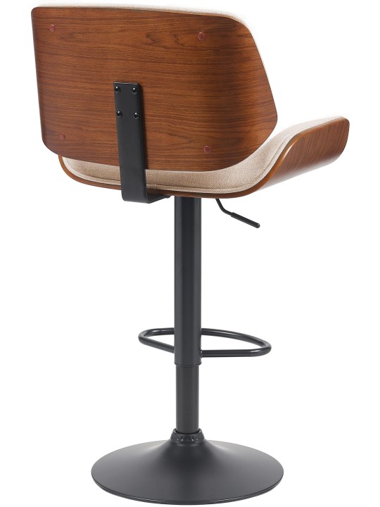 Scaun de bar Tesatura Beverley B, nuc/crem