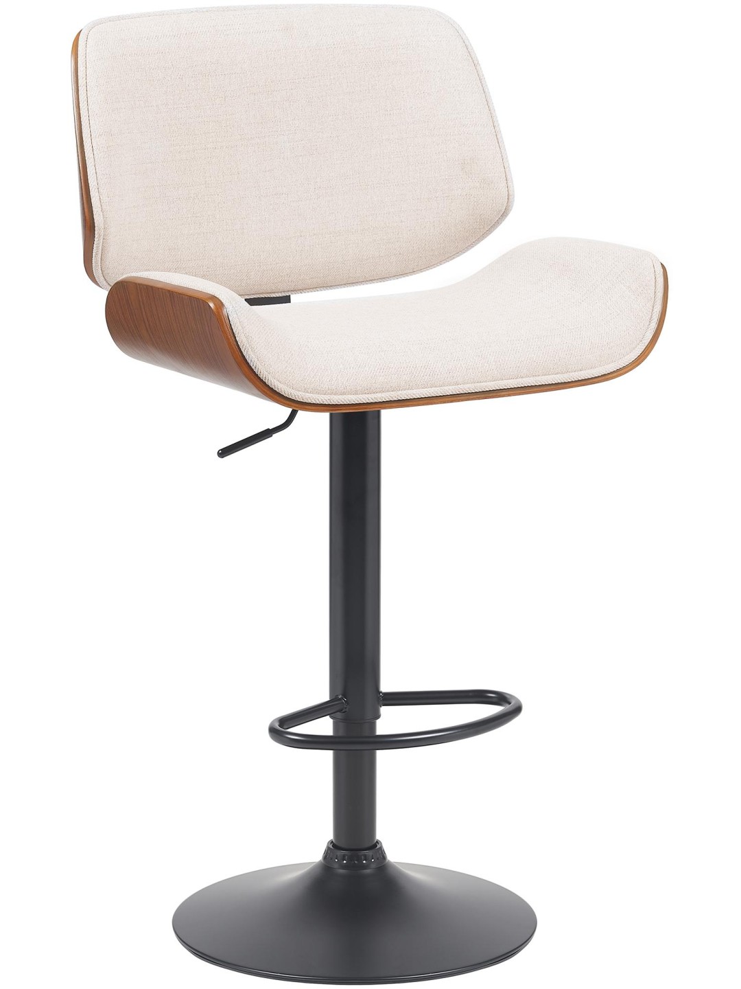 Scaun de bar Tesatura Beverley B, nuc/crem