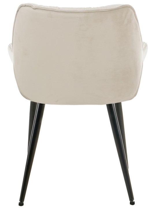 Scaun Tanna Velvet, crem