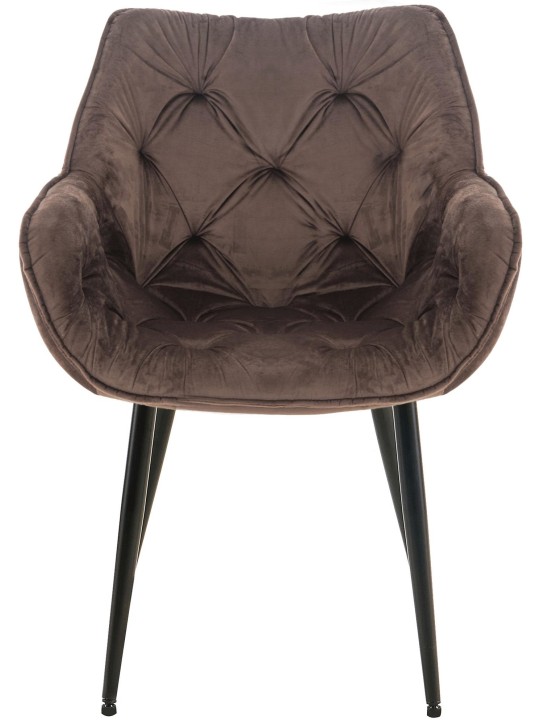 Set 2 scaune Tanna catifea, maro Set 2 scaune Tanna catifea, maro