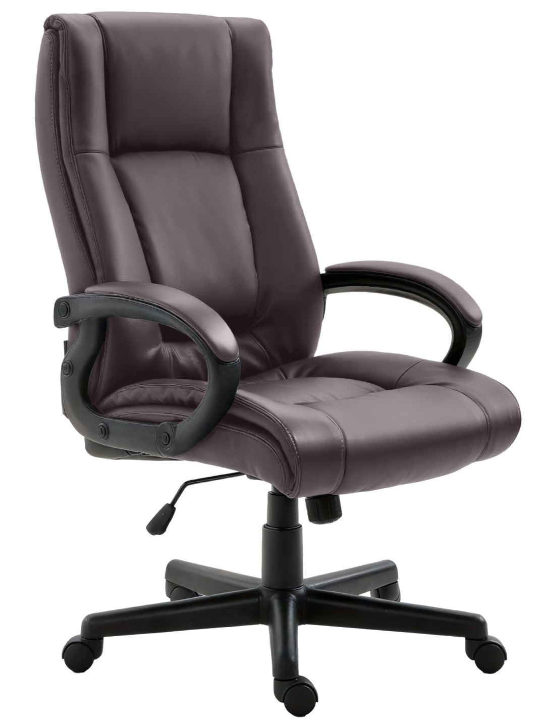 Scaun de birou XL Sparta imitatie piele, maro