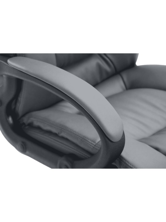 Scaun de birou XL Sparta imitatie piele, gri