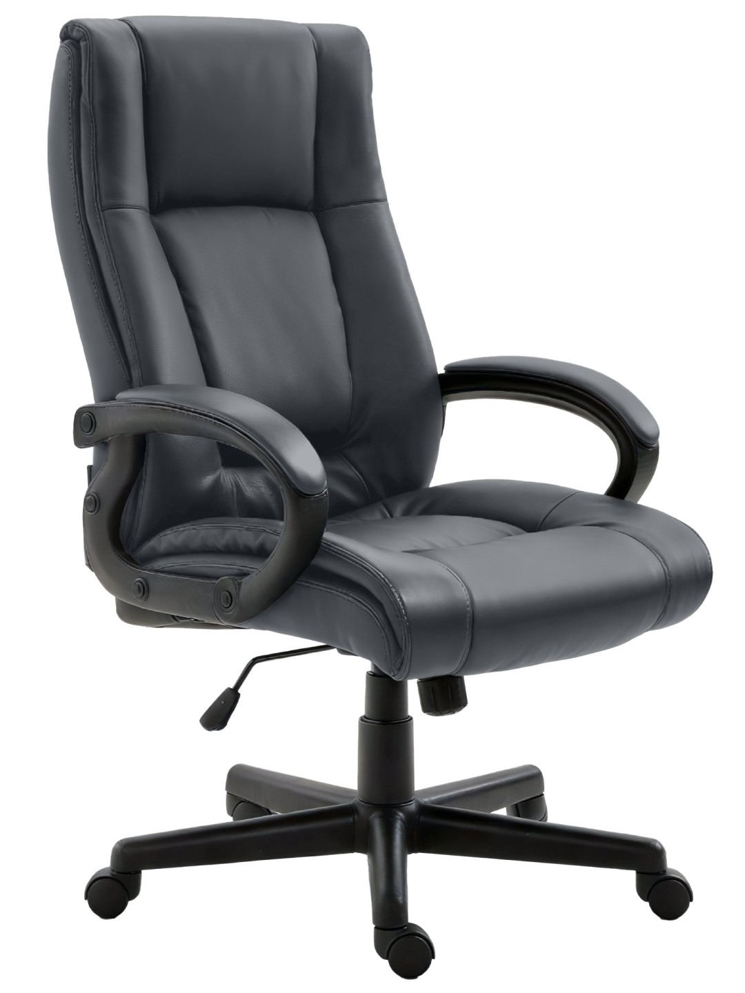 Scaun de birou XL Sparta imitatie piele, gri