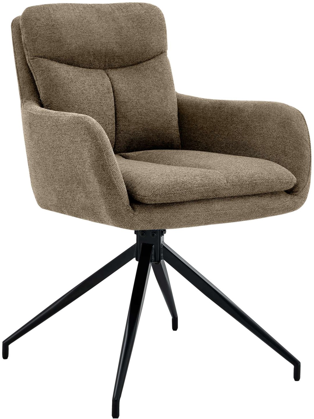 Scaun din țesătură Somers, maro