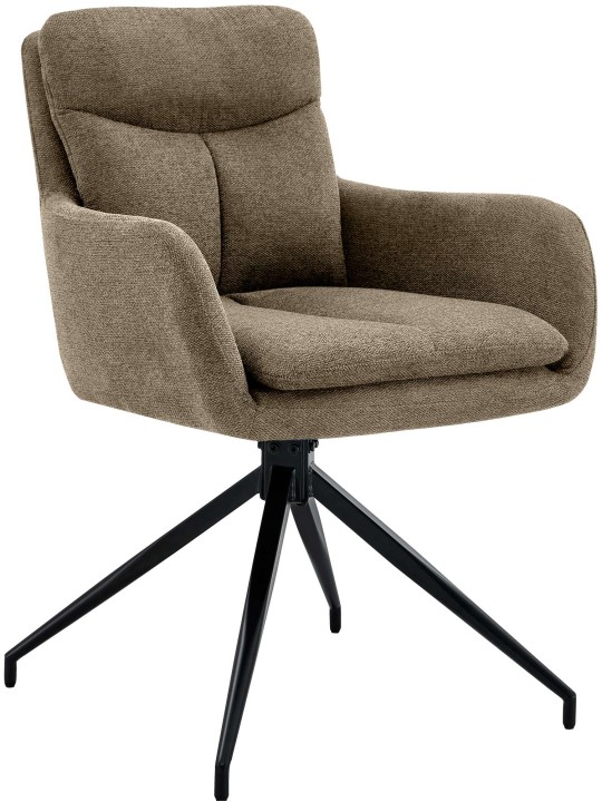 Scaun din țesătură Somers, maro