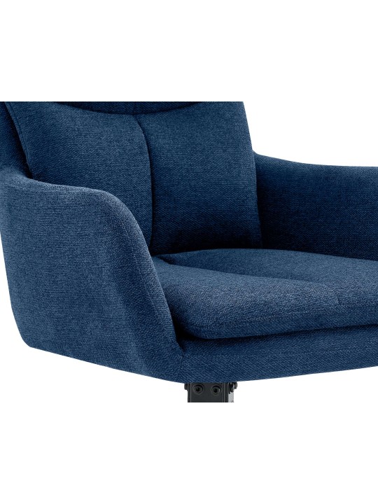 Scaun din țesătură Somers, albastru