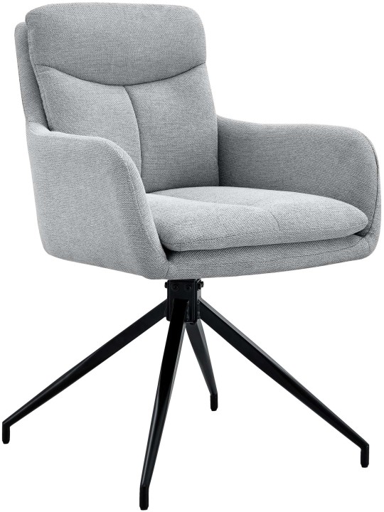 Scaun din țesătură Somers, gri deschis Scaun din țesătură Somers, gri deschis