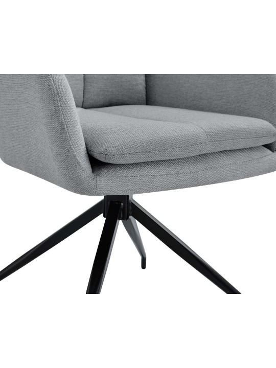 Scaun din țesătură Somers, gri deschis Scaun din țesătură Somers, gri deschis