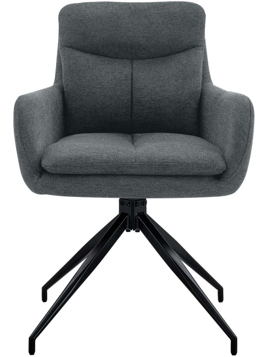 Scaun din țesătură Somers, gri închis Scaun din țesătură Somers, gri închis