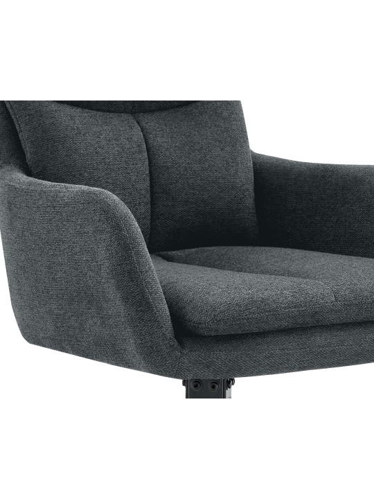 Set 2 scaune de sufragerie din stofa Somers, gri închis Set 2 scaune de sufragerie din stofa Somers, gri închis