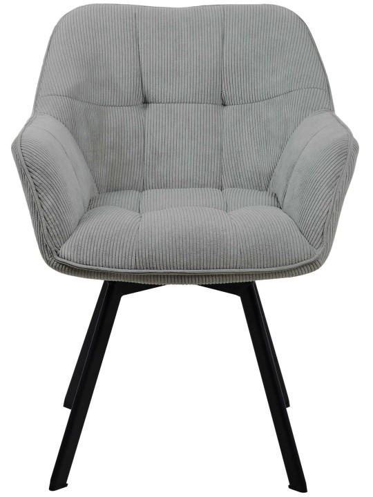 Scaun de sufragerie Jordi Cord, gri