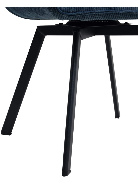 Scaun de sufragerie Jordi Cord, albastru