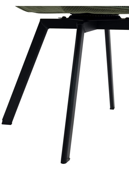 Scaun de sufragerie Jordi Cord, verde