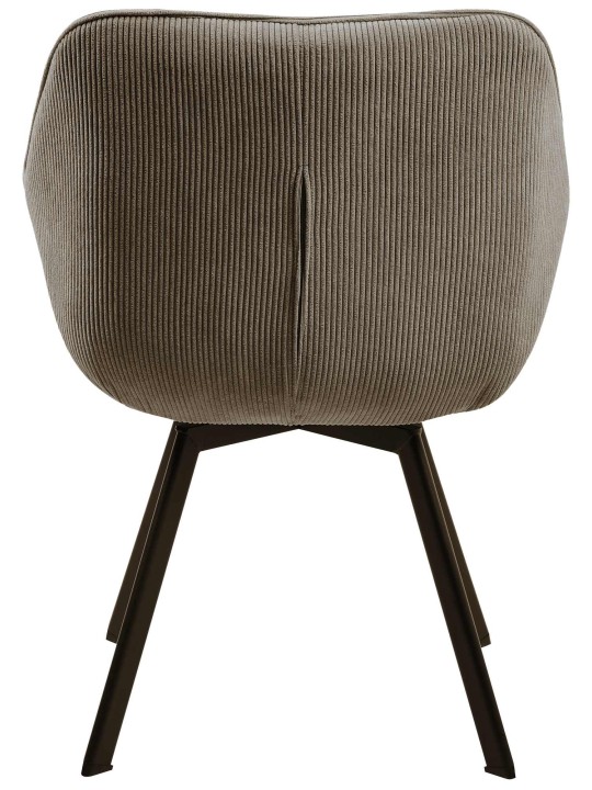 Scaun de sufragerie Jordi Cord, maro