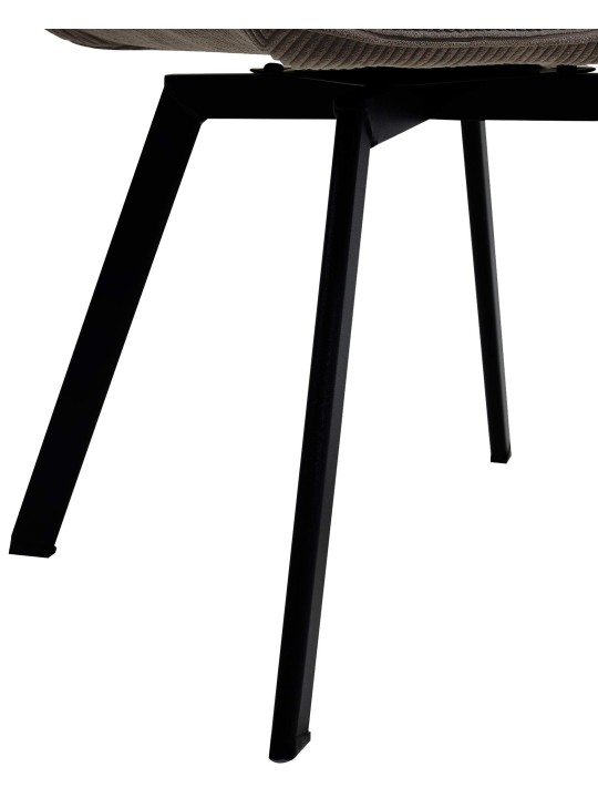 Scaun de sufragerie Jordi Cord, maro