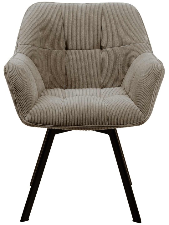 Scaun de sufragerie Jordi Cord, maro