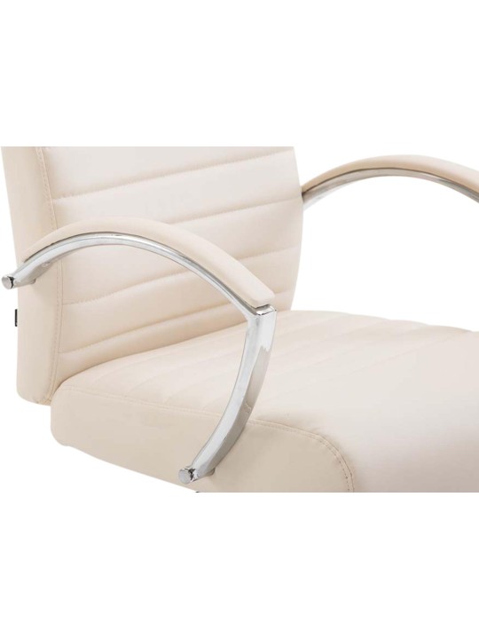 Scaun birou Valais imitatie piele, crem Scaun birou Valais imitatie piele, crem