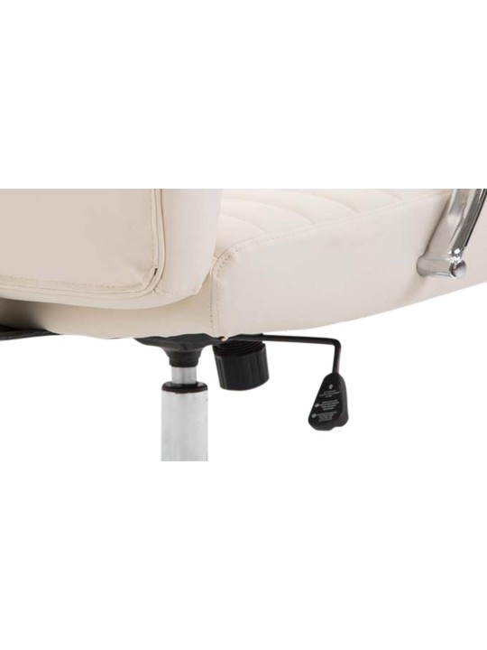 Scaun birou Valais imitatie piele, crem Scaun birou Valais imitatie piele, crem