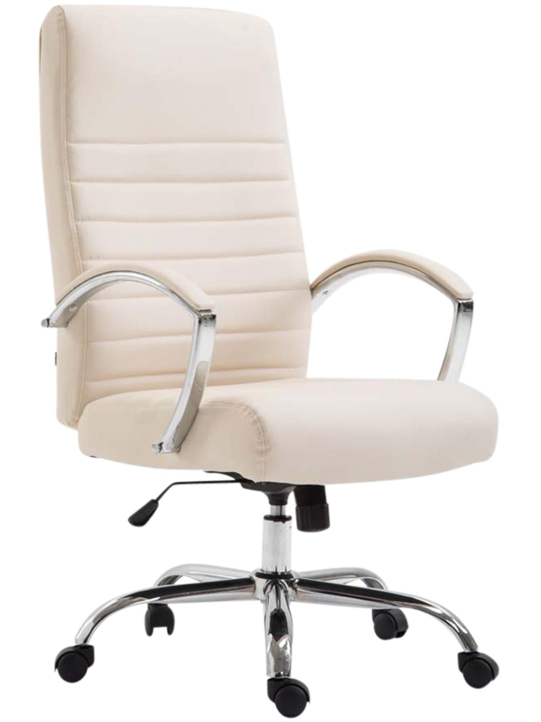 Scaun birou Valais imitatie piele, crem