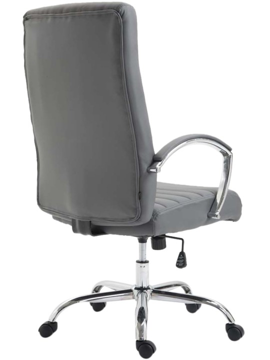 Scaun birou Valais imitatie piele, gri