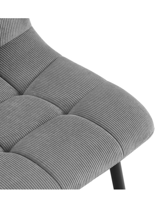 Set 2 scaune de sufragerie Tilde Cord, gri Set 2 scaune de sufragerie Tilde Cord, gri