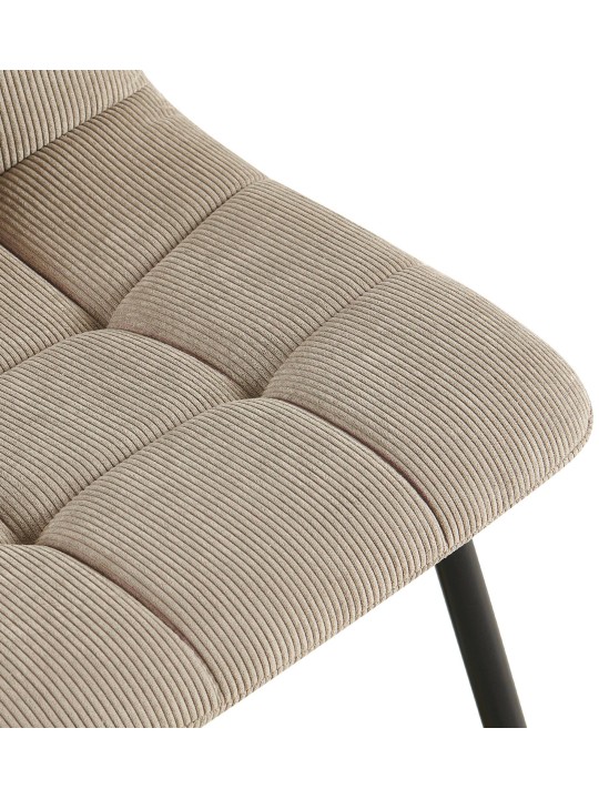 Set 4 scaune de sufragerie Tilde Cord, taupe