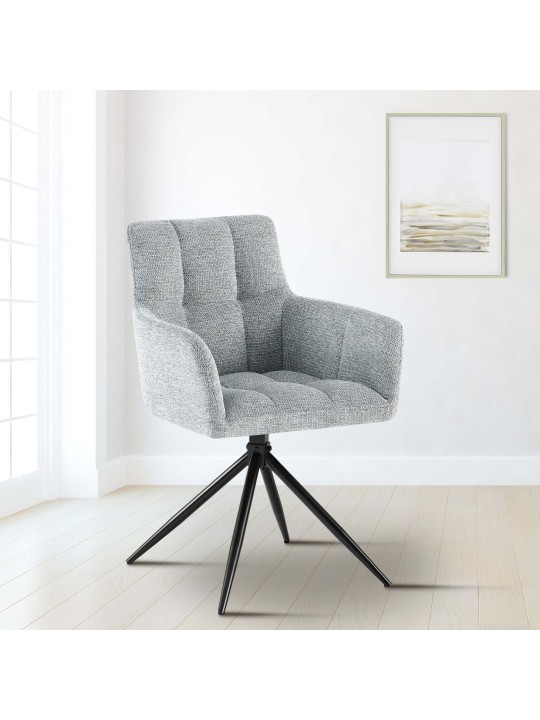 Set 2 scaune de sufragerie stofa Jonah, gri deschis Set 2 scaune de sufragerie stofa Jonah, gri deschis