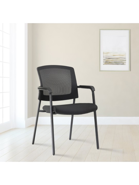 Set 2 scaune vizitator Volga, negru