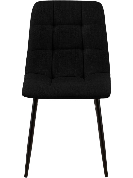 Set 2 scaune de sufragerie Tesatura Tilde, negru