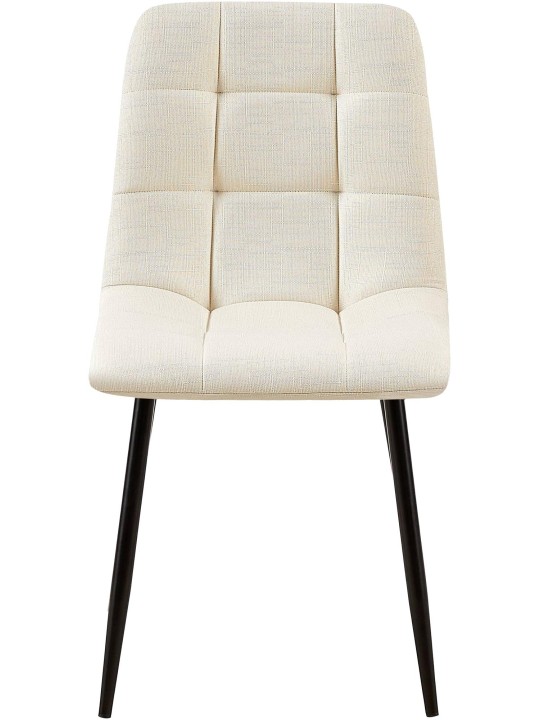 Set 2 scaune de sufragerie Tesatura Tilde, crem