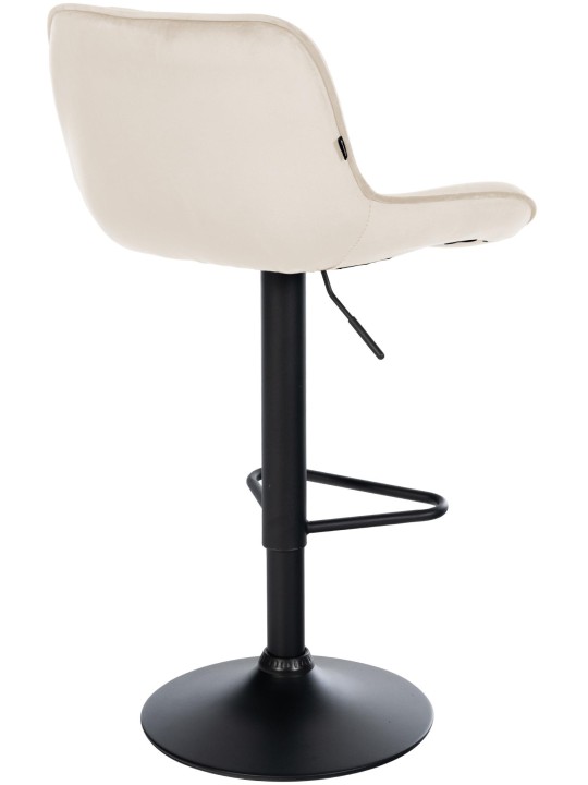 Set 2 scaune de bar Kasson catifea, crem