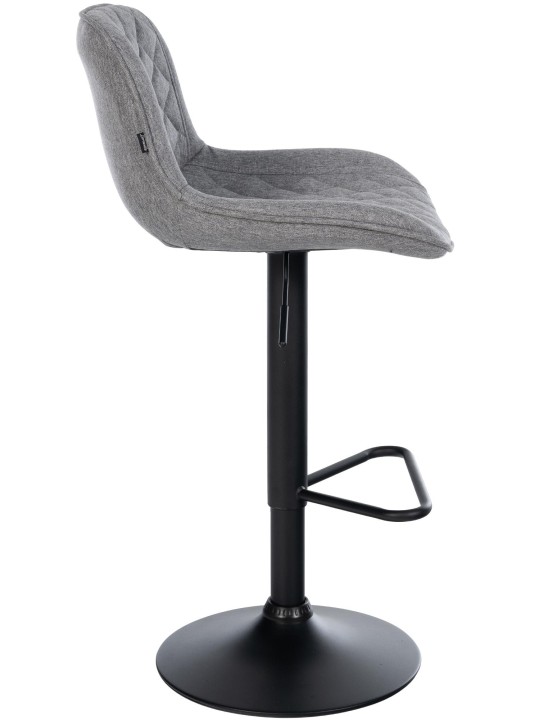 Set 2 scaune de bar tesatura Kasson, gri închis