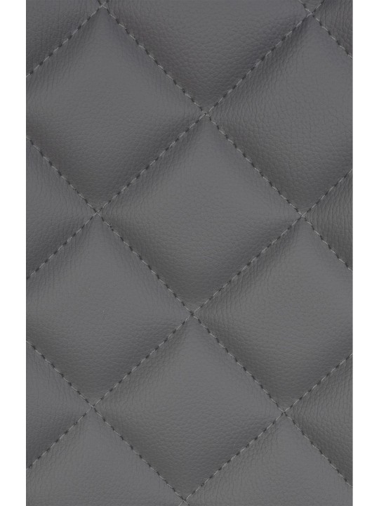 Set 2 taburete de bar Kasson imitatie piele, gri