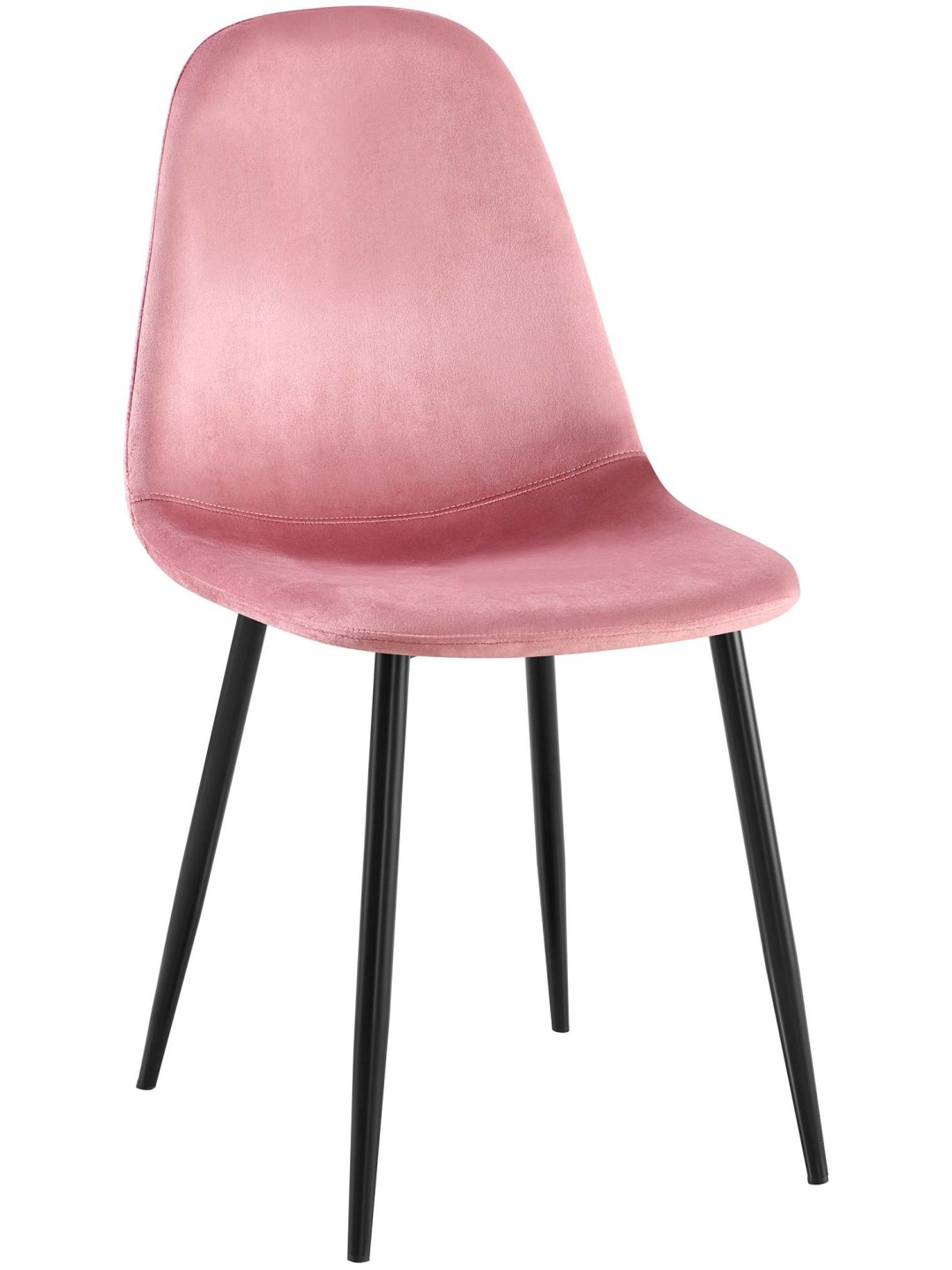 Scaun din catifea Napier, roz