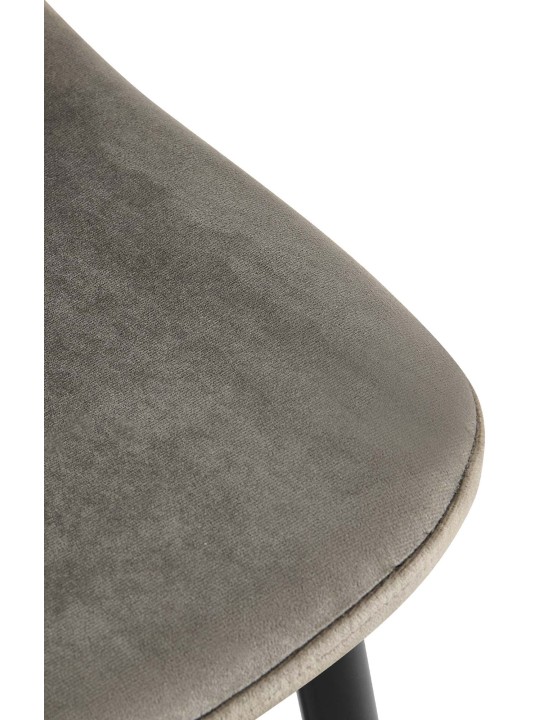 Scaun din catifea Napier, antracit