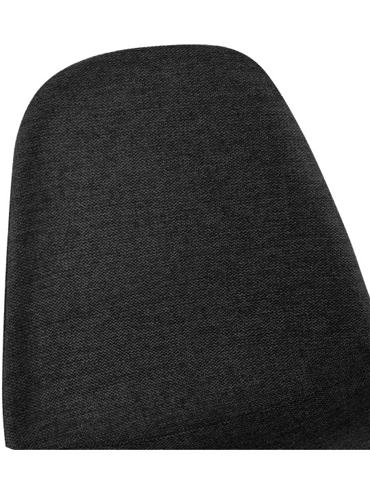 Set 4 scaune de sufragerie stofa Napier, negru