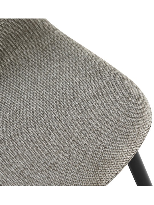 Set 4 scaune de sufragerie stofa Napier, gri deschis