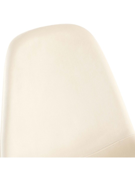 Set 4 scaune de sufragerie catifea Napier, crem